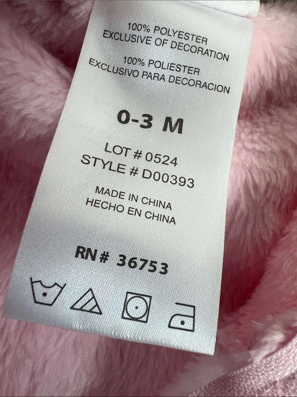 Duck Duck Goose | Soft Pink Hooded Fleece One-Piece for Babies #D00393 Sz 0-3M